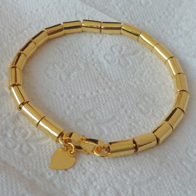 Gelang Bambu Emas Polos