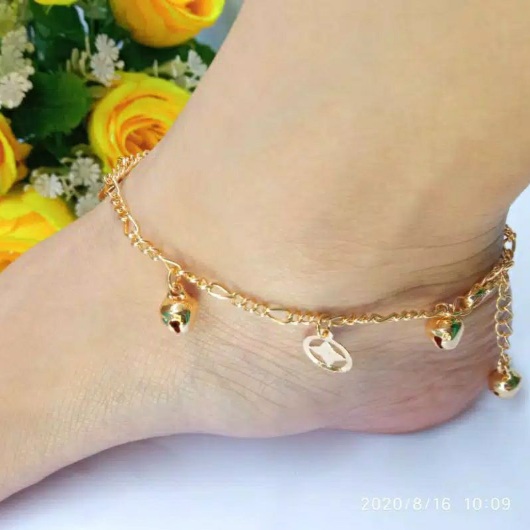 Gelang Kaki Emas Kerincing 